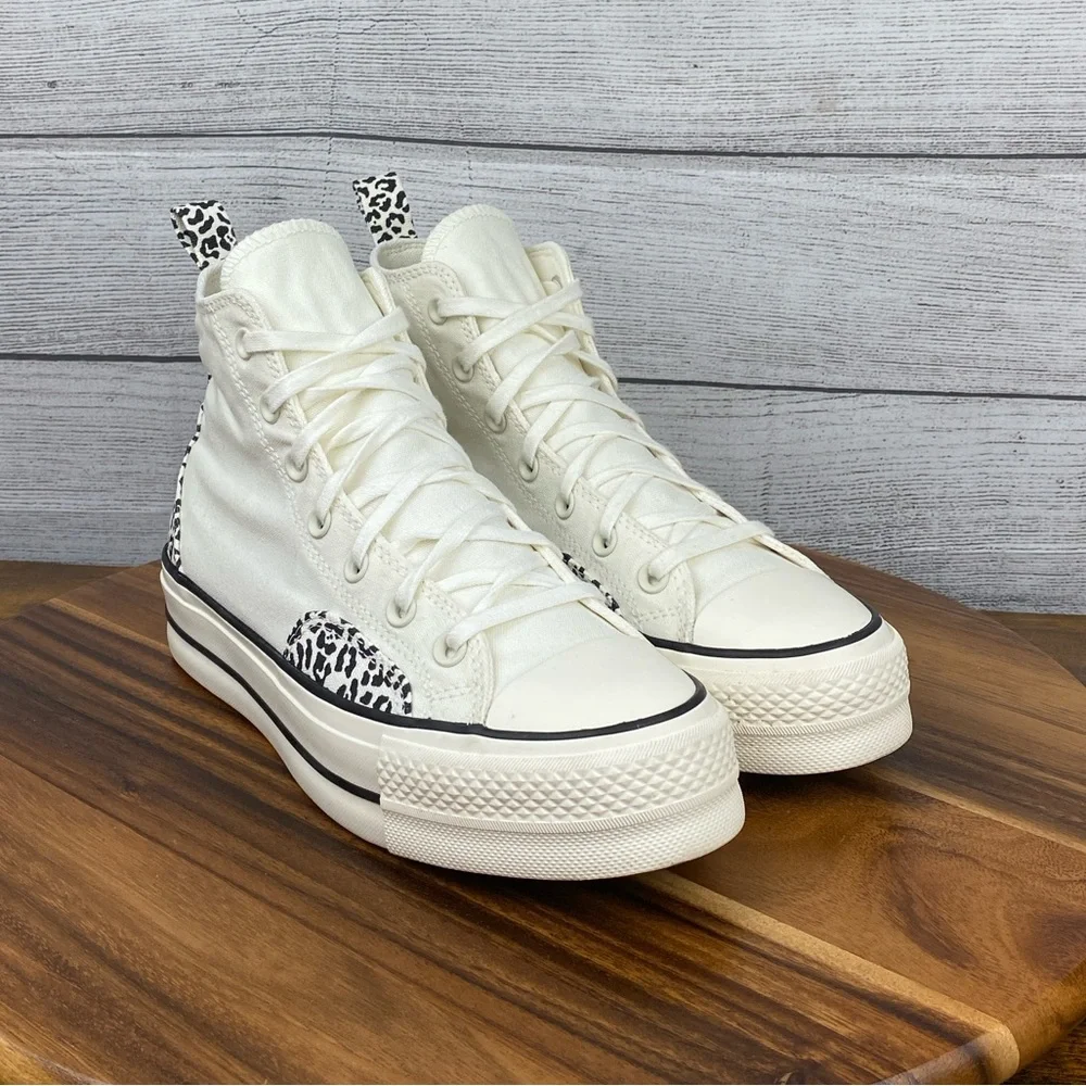 Converse Chuck Taylor All Star Lift Platform High Animalier Shoe A03874C Women 9